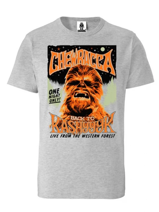 Foto van product LOGOSHIRT Shirt 'Star Wars' grijs / oranje / zwart