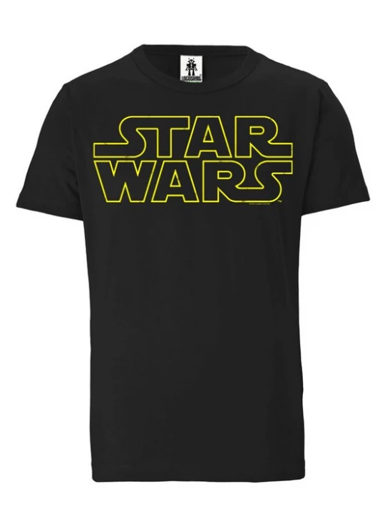 Foto van product LOGOSHIRT Shirt 'Star Wars - Logo' geel / zwart
