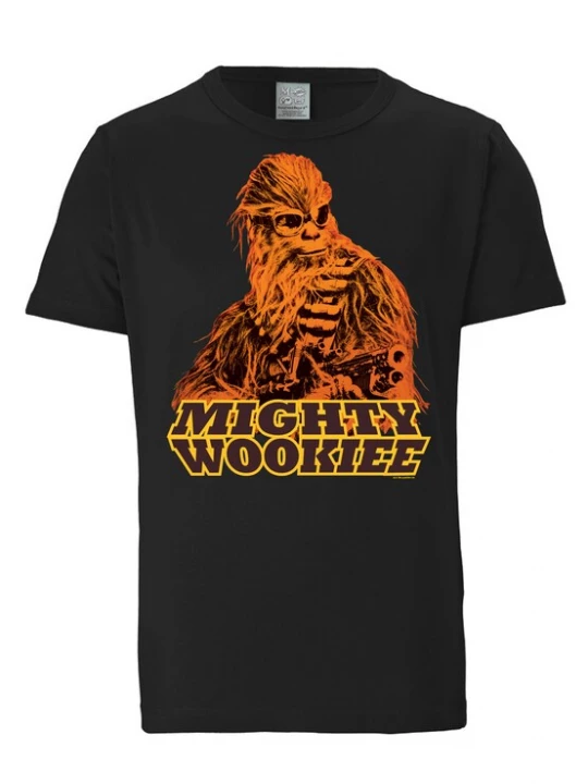 Foto van product LOGOSHIRT Shirt 'Star Wars: Solo - Mighty Wookie' geel / oranje / zwart