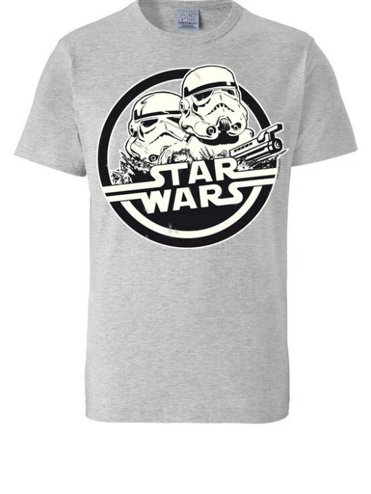 Foto van product LOGOSHIRT Shirt 'Star Wars - Stormtrooper' grijs