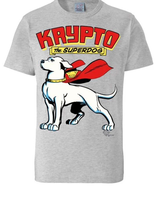 Foto van product LOGOSHIRT Shirt 'Superdog – Krypto' geel / grijs / rood / wit