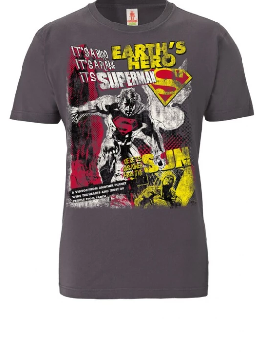 Foto van product LOGOSHIRT Shirt 'Superman' antraciet