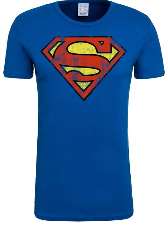 Foto van product LOGOSHIRT Shirt 'Superman' blauw / neongeel / rood
