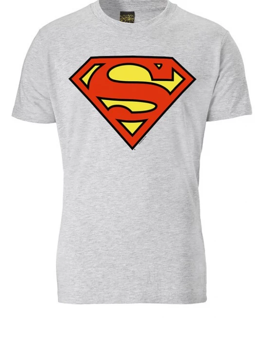 Foto van product LOGOSHIRT Shirt 'Superman Logo' grijs