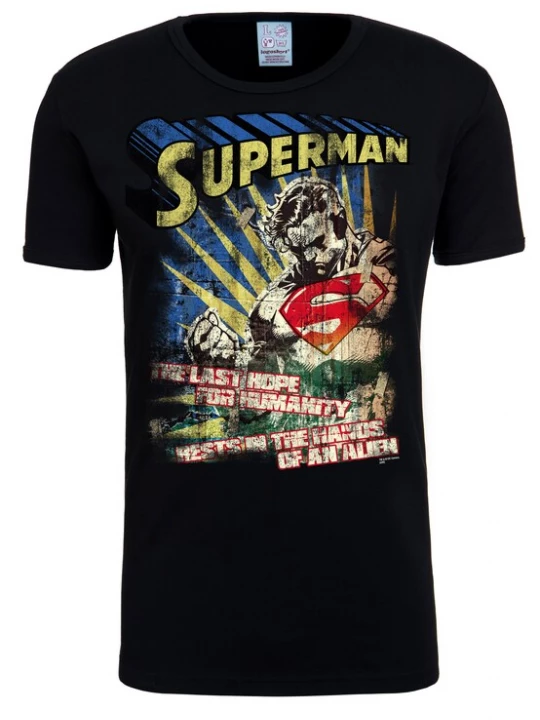Foto van product LOGOSHIRT Shirt 'Superman – The Last Hope' zwart
