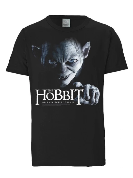 Foto van product LOGOSHIRT Shirt 'The Hobbit - Gollum' zwart / wit
