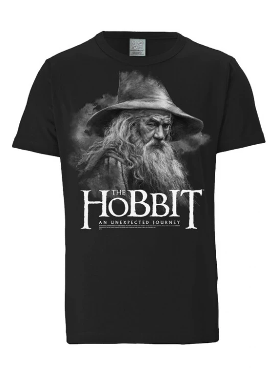 Foto van product LOGOSHIRT Shirt 'The Hobbit' grijs / zwart / wit