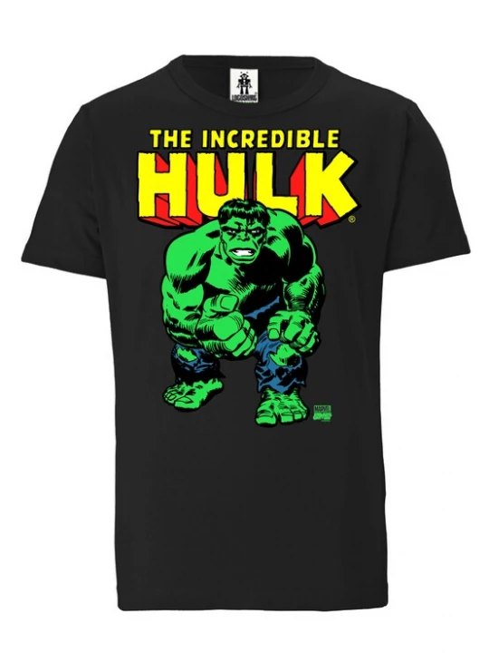 Foto van product LOGOSHIRT Shirt 'Marvel Comics' geel / groen / lichtrood / zwart