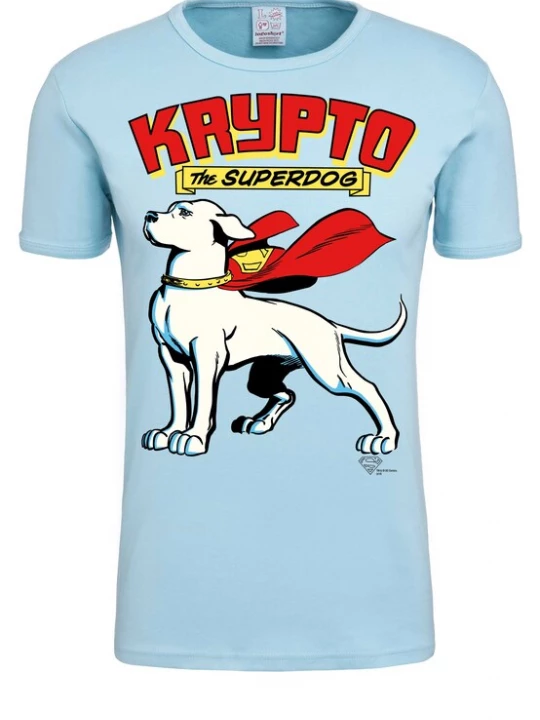 Foto van product LOGOSHIRT Shirt 'Krypto the Superdog' lichtblauw