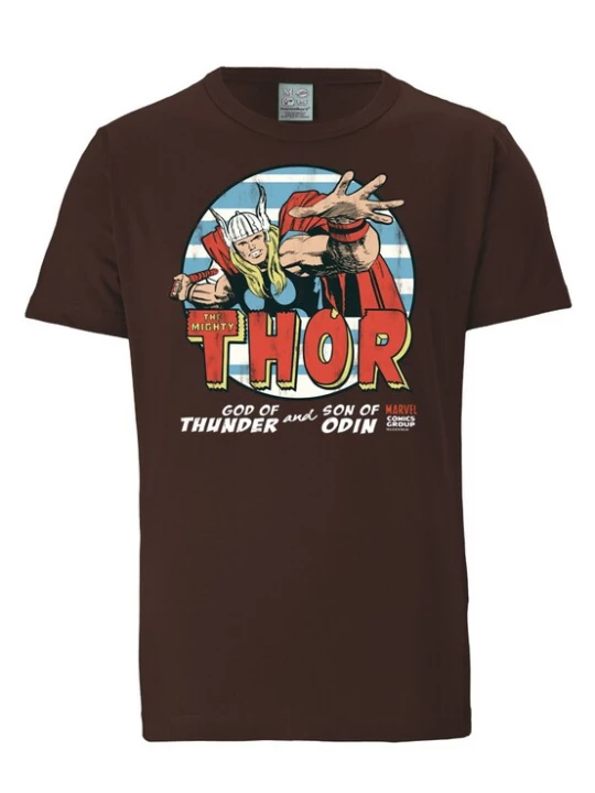 Foto van product LOGOSHIRT Shirt 'Thor' lichtblauw / donkerbruin / rood