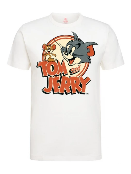 Foto van product LOGOSHIRT Shirt 'Tom & Jerry' wit