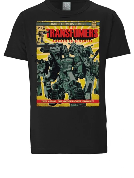 Foto van product LOGOSHIRT Shirt 'Transformers - Robots' zwart