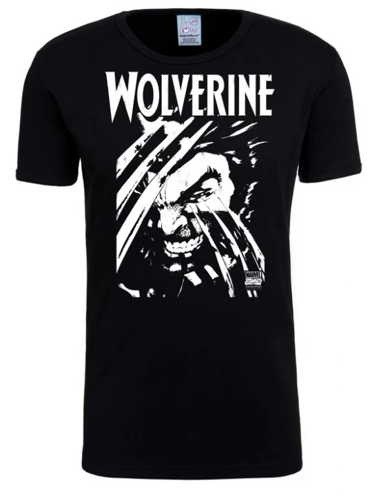 Foto van product LOGOSHIRT Shirt 'Wolverine' zwart / wit