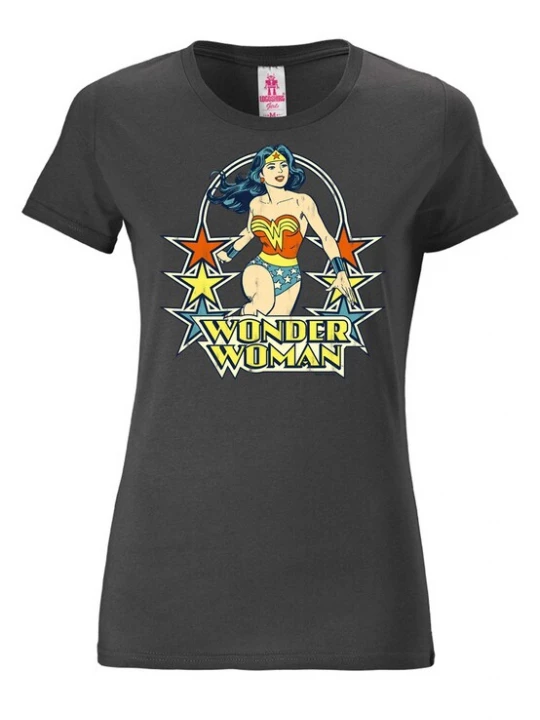 Foto van product LOGOSHIRT Shirt 'Wonder Woman' geel / donkergrijs / oranje