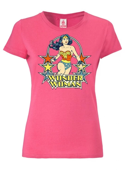 Foto van product LOGOSHIRT Shirt 'Wonder Woman' geel / oranje / pink