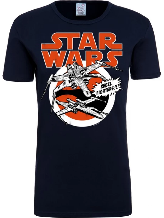 Foto van product LOGOSHIRT Shirt 'X-Wings' donkerblauw