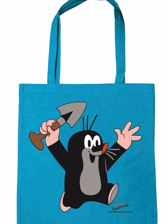 Foto van product LOGOSHIRT Shopper 'Der kleine Maulwurf - Juhu' blauw / gemengde kleuren