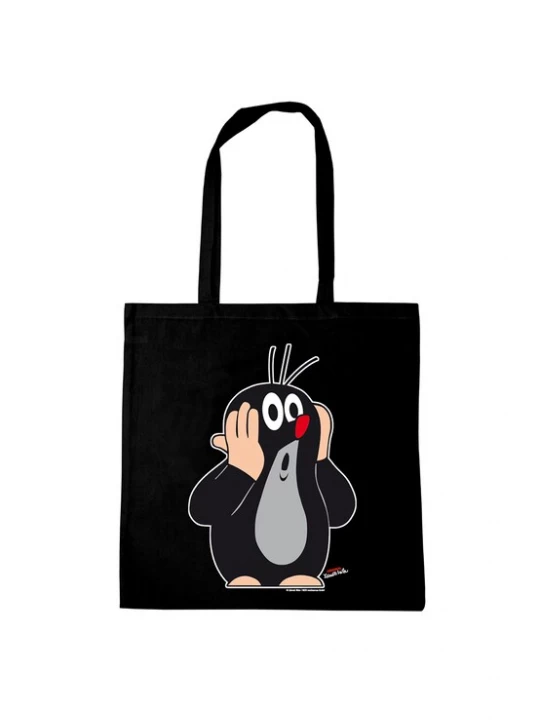 Foto van product LOGOSHIRT Shopper 'Der kleine Maulwurf - Oh!' zwart