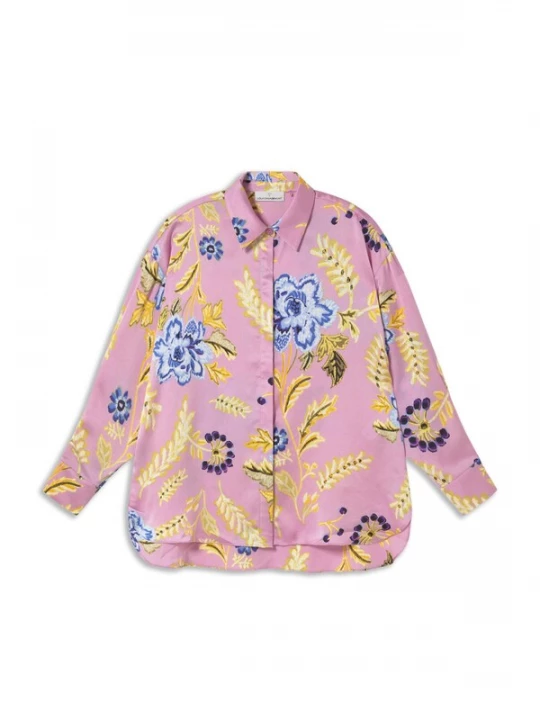 Foto van product Lola Casademunt Blouse blauw / navy / donkergeel / pink