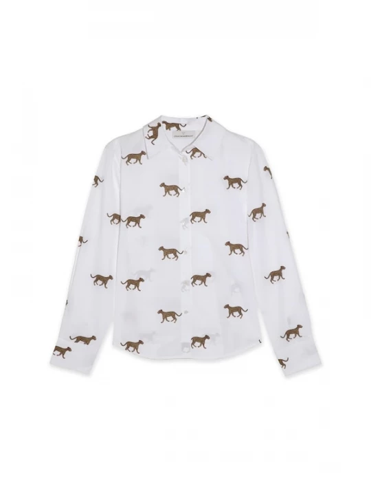 Foto van product Lola Casademunt Blouse lichtbruin / zwart / wit