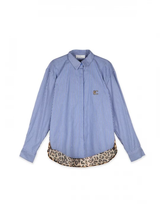 Foto van product Lola Casademunt Blouse saffier / honing / zwart / wit