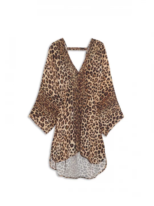 Foto van product Lola Casademunt Jurk bruin / cappuccino / zwart
