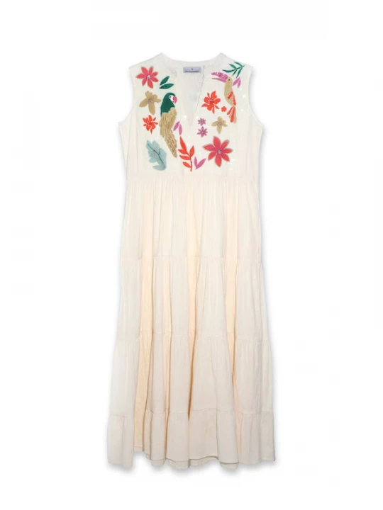 Foto van product Lola Casademunt Jurk groen / pink / offwhite