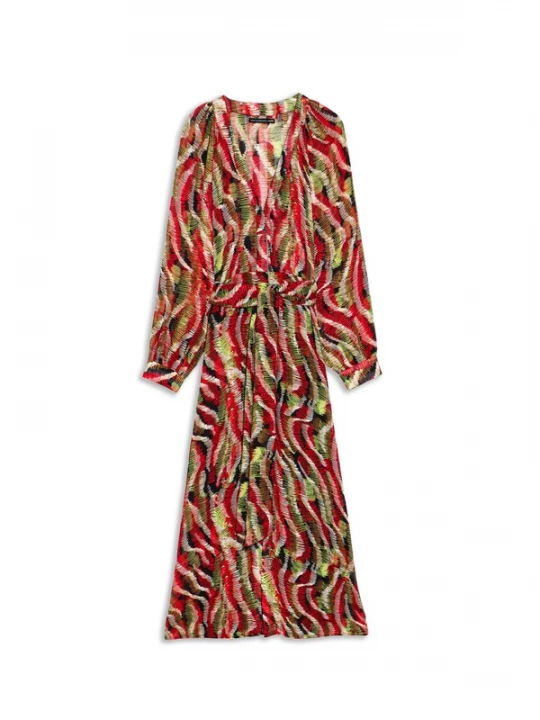 Foto van product Lola Casademunt Jurk groen / rood / zwart / wit