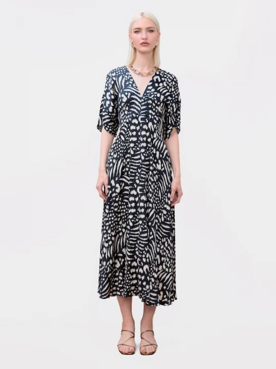 Foto van product Lola Casademunt Jurk marine / wit