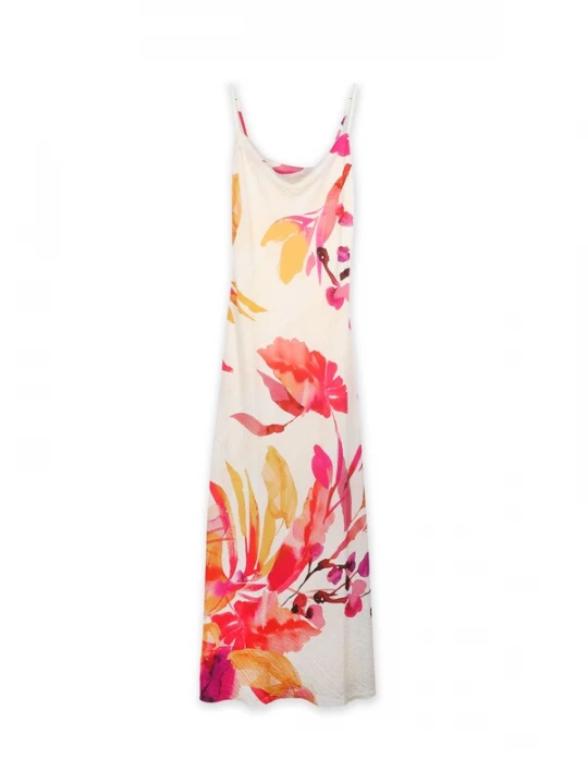Foto van product Lola Casademunt Jurk mosterd / pink / framboos / offwhite