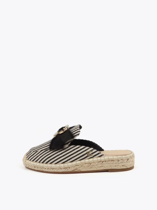 Foto van product Lola Casademunt Muiltjes zwart / offwhite
