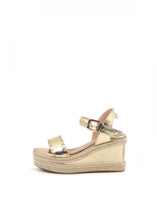 Foto van product Lola Casademunt Sandalen met riem goud