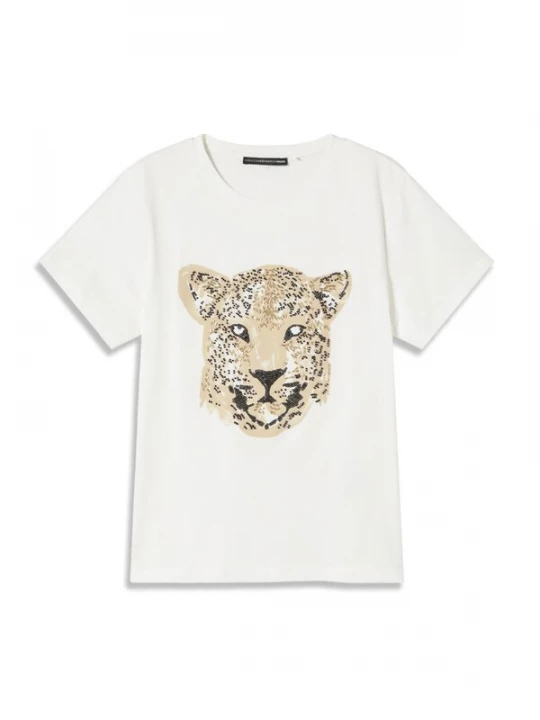 Foto van product Lola Casademunt Shirt beige / zwart / wit