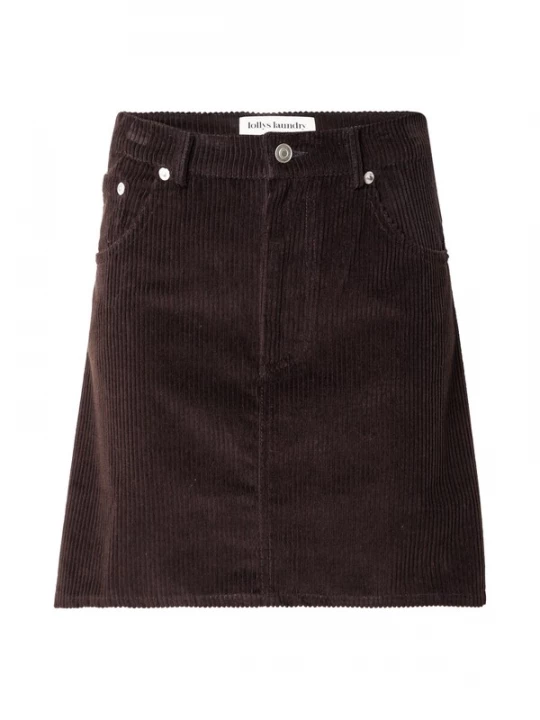 Foto van product Lollys Laundry Rok 'EVA' donkerbruin