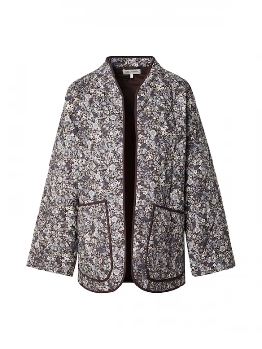Foto van product Lollys Laundry Tussenjas 'Lulu' duifblauw / zwart / wit