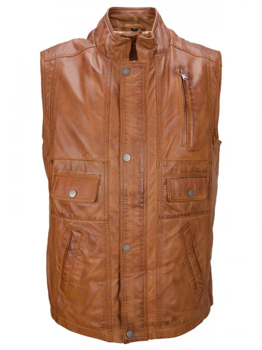 Foto van product LOLUS Bodywarmer 'Egon' cognac