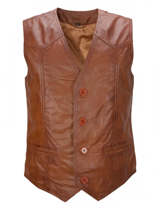 Foto van product LOLUS Bodywarmer 'Ludwig' cognac