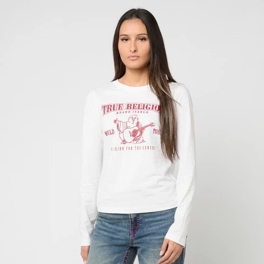 Foto van product Long Sleeve Tee Slim Fit True Religion wit
