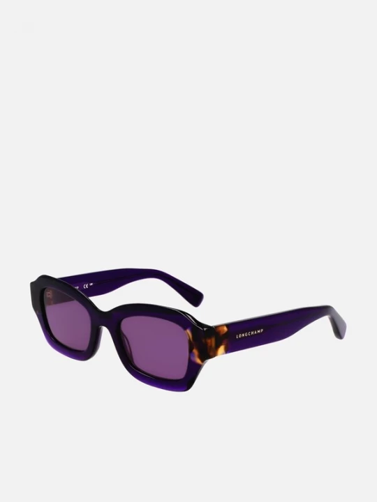 Foto van product Longchamp Zonnebril 'Longchamp LO749S Transparent olive / havana / 21 / 140 Women Sunglasses' violetblauw