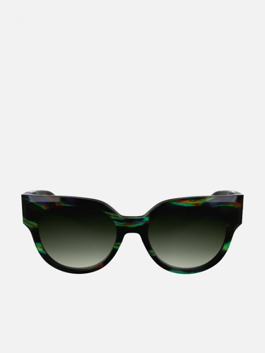 Foto van product Longchamp Zonnebril 'Longchamp LO779S Textured black / green / orange / 19 / 140 Women Sunglasses' zwart