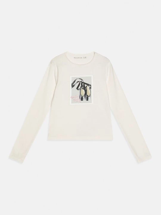 Foto van product Longsleeve Abercrombie & Fitch beżowy