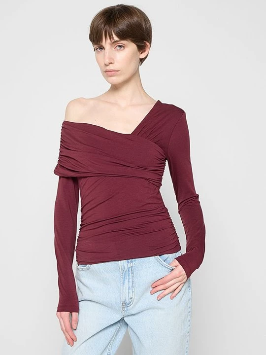 Foto van product Longsleeve Abercrombie & Fitch bordeauxrood