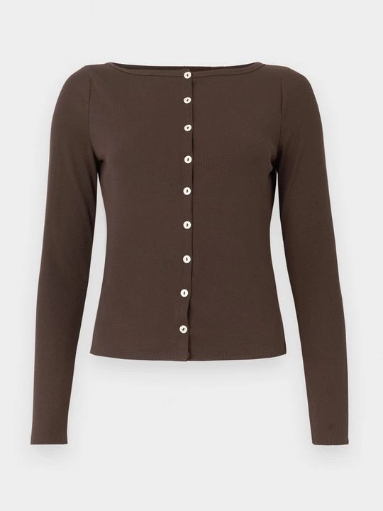 Foto van product Longsleeve Abercrombie & Fitch donkerbruin
