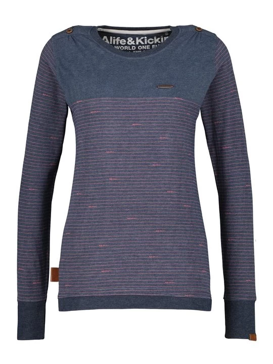 Foto van product Longsleeve ALIFE & Kickin blauw gemêleerd