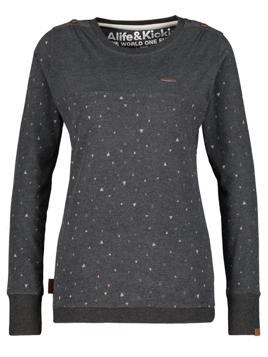 Foto van product Longsleeve ALIFE & Kickin gemêleerd zwart