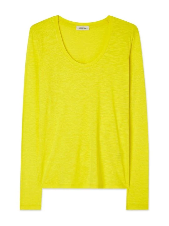 Foto van product Longsleeve American Vintage lichtgeel