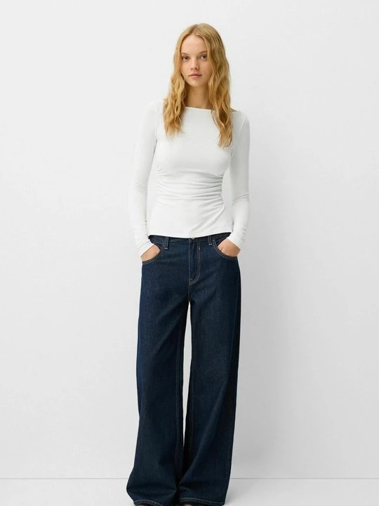 Foto van product Longsleeve Bershka beżowy