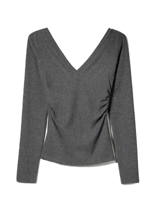 Foto van product Longsleeve Bershka donkergrijs
