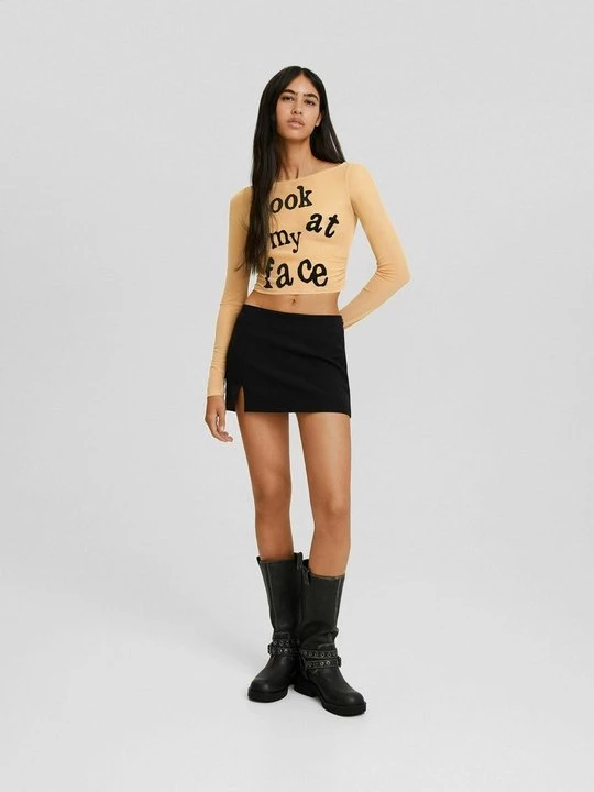 Foto van product Longsleeve Bershka donkerroze