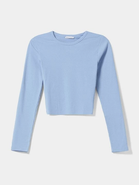 Foto van product Longsleeve Bershka lichtblauw